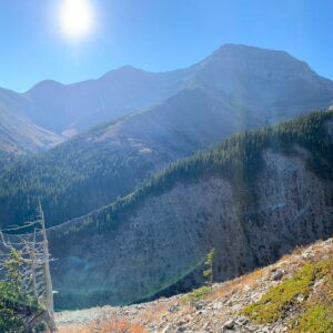 Three Peak Outfitters flatbush alberta mountain scenery pic